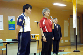 オリンピック選手による卓球教室