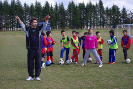 平成21年度オリンピアンふれあい交流事業 サッカー教室(北海道)