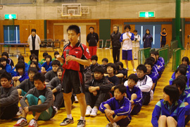 平成22年度オリンピアン巡回指導事業　卓球教室(石川県)