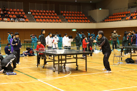 平成22年度オリンピアンふれあい交流事業(長野県)卓球教室